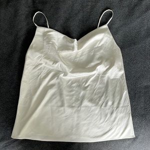 Silky cowl neck tank top